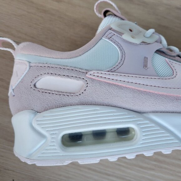 ❤️❤️Nike Air Max 90 Futura Women Shoes 7.5 Barley Rose Pink Sneakers DM9922-104 - Picture 7 of 10